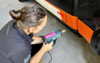 Ute Stripes signwriting